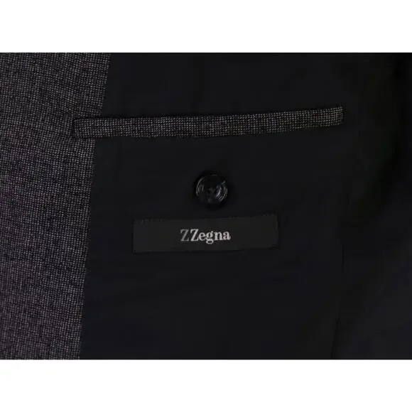 Richard James Gray/Black Tic Woven 2-Btn Slim Fit Wool Suit 36S - Picture 8 of 10